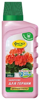 Удобрение Цветочное счастье для герани, 285 мл Фаско