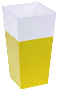 Кашпо Дуэт, h26 (1,8 л) фисташково-белый