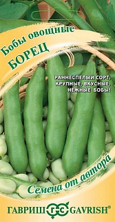 Бобы Борец, 10 шт. Авторские семена.