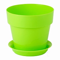 Кашпо Протея с поддоном, 0,7 л, лайм