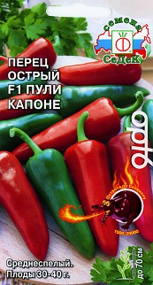 Перец острый Пули Капоне F1, 6 шт.
