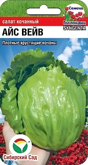 Салат кочанный Айс Вейв, 10 шт. Сибирский сад