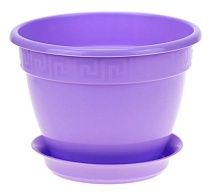 Кашпо Антик с поддоном, 0,75 л, лаванда