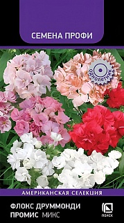Флокс друммонди Промис Микс, 10 шт. Семена Профи