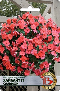 Импатиенс ампельный Хайлайт F1 Сальмон, 8 шт. Биотехника