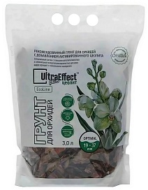 Грунт для орхидей EcoLine c Цеолитом Optimal 19-37 мм, 3 л UltraEffect Plus